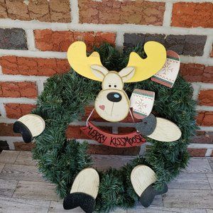 Moose Door Wreath